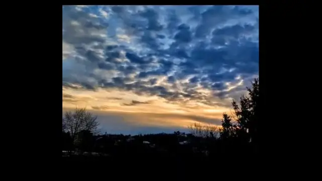 Zalaegerszeg A gyönyörű téli égbolt!