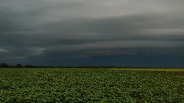 Az érkező zivatarlánc