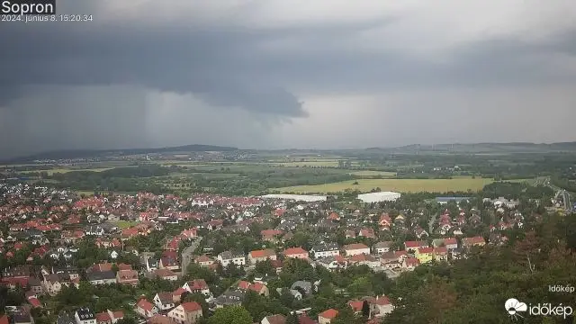 Így közelített a szupercella Sopron felé