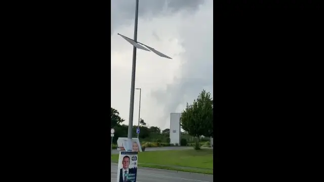 Tornádó ért földet Szombathely közelében