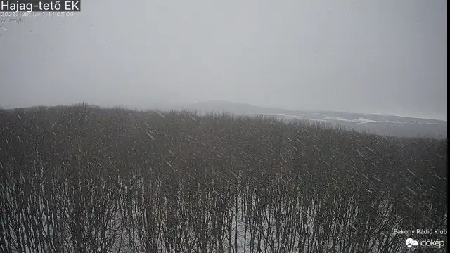Hózápor Hajag-tetőn