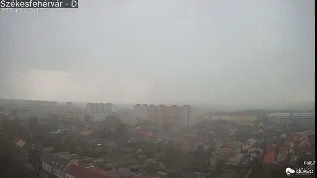 Zivatar öntözte Székesfehérvárt