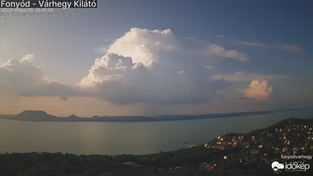 Fortyogott a légkör a Balaton északi partja felett