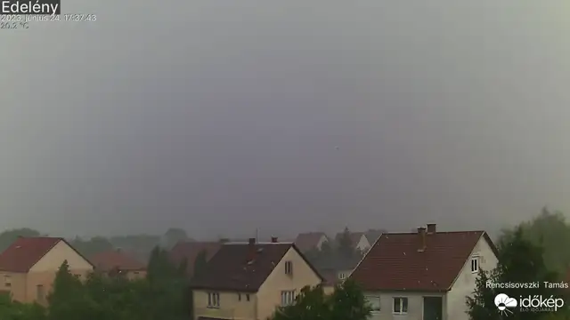 Vihar, majd szivárvány Edelényben