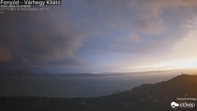 Így érkezett Fonyódra a szélvihar