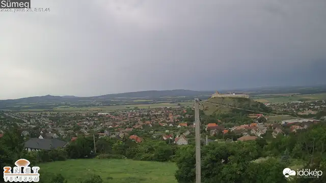 Sümegre két hullámban érkezett a vihar