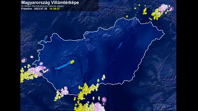 Zivatarok a Dunántúlon