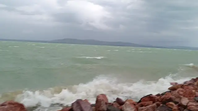 Megérkezett a hidegfront a Balatonra