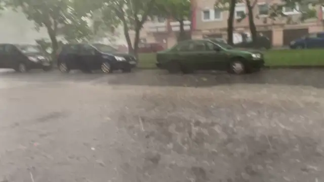 Felhőszakadás Debrecenben