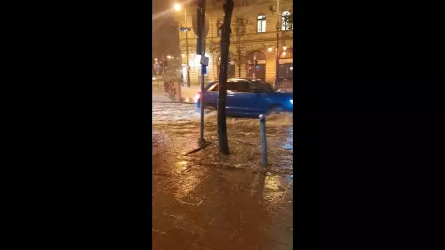 Budapest belvárosában is nehézkes a közlekedés