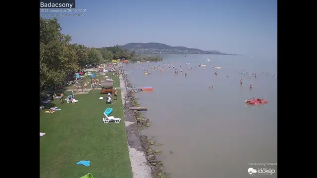 Badacsony, strandolók