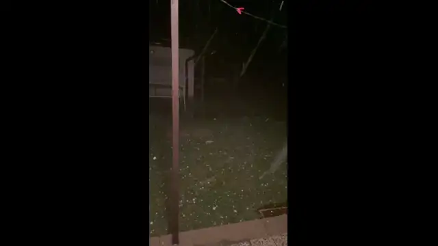 Jégeső Balatonmáriafürdőn