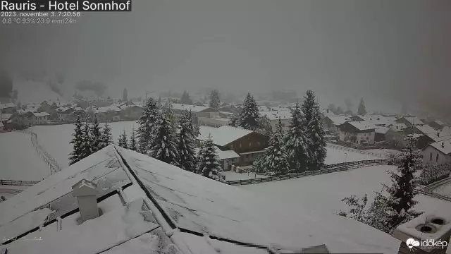 Belepte a hó az osztrák települést