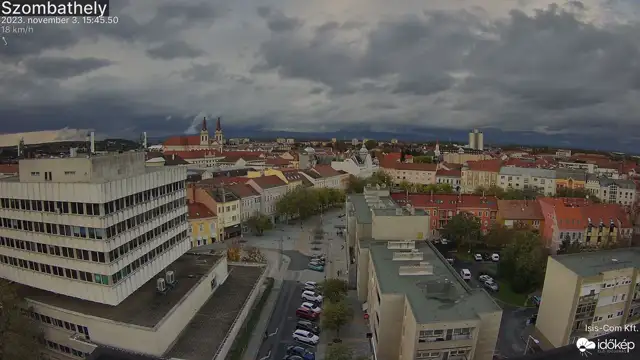 Szombathelyre így érkezett a zivatar