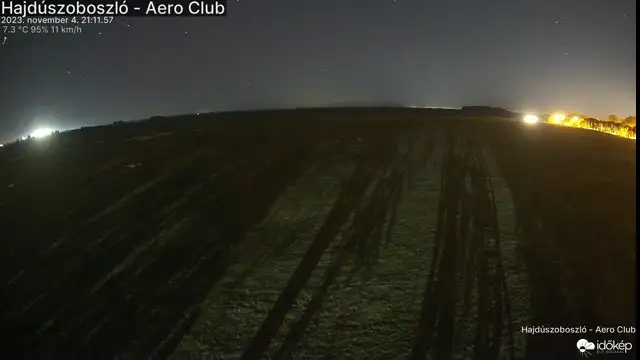 Sarki fény dereng a kamerán