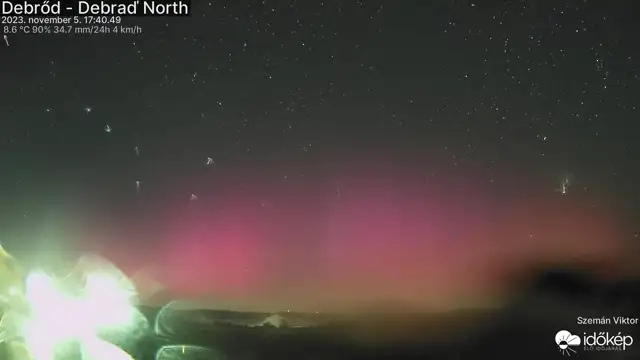 Sarki fény a debrődi kamerán