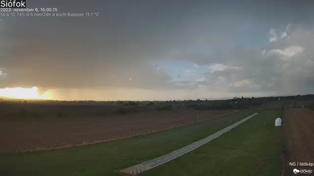 Majdnem földet ért Siófok mellett