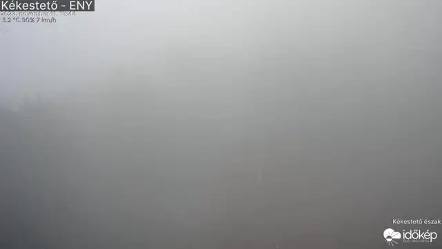 Az idei szezon első havazása Kékestetőn