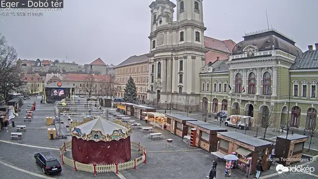 Igazi téli hangulat lett úrrá Egerben