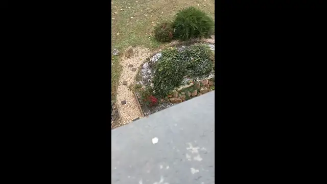 Fagyott eső esik Esztergomban