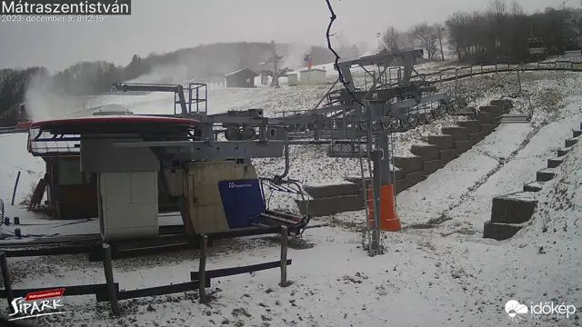Hógyártás a Mátrában