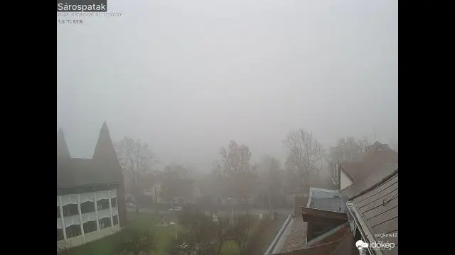 Ködös idő búcsúztatja 2023-at Sárospatakon