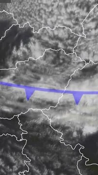 Így áramlik be a hideg a front mögött