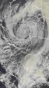 Tankönyvi ciklon Lengyelország felett