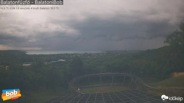 Balatonfűzfőt sem kímélte a felhőszakadás