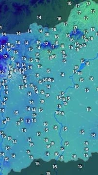 Kellemesen hűvös az idő, csak északkeleten van kicsit melegebb