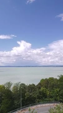 Panoráma a balatonvilágosi kilátó pontról ma