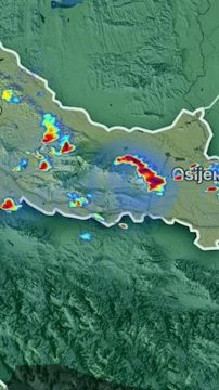 Horvátország felől eközben újabb záporok, zívatarok közelítenek