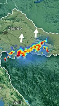 Zivatarok közelednek Horvátország felől