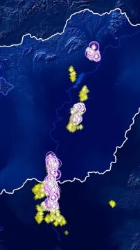 Csapkodnak a villámok a Tisza mentén