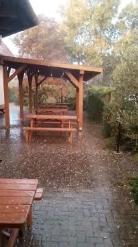 Így szakadt a jég ma reggel Tiszaörvényen