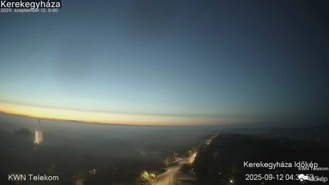 Vékony ködlepel Kerekegyházán