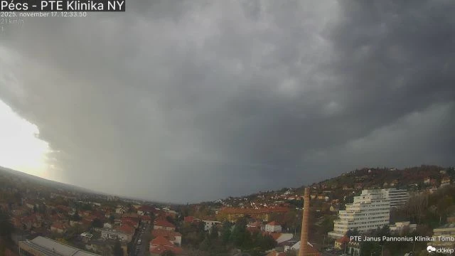 Pécs - PTE Klinika NY (pte_klinika_1) gyorsított felvétele