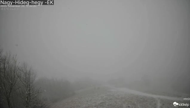 Nagy-Hideg-hegyre is megérkezett a havazás