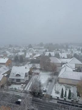 Kaposváron is havazott
