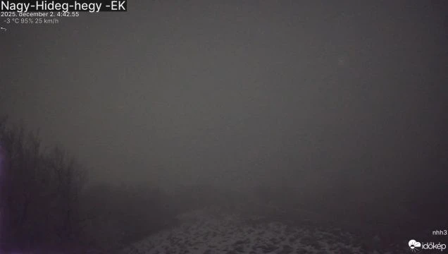 Zúzmarás köd lepte be Nagy-Hideg-hegyet