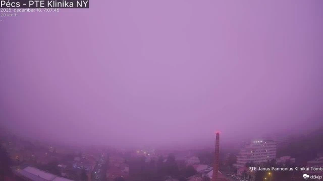 Pécs - PTE Klinika NY (pte_klinika_1) gyorsított felvétele