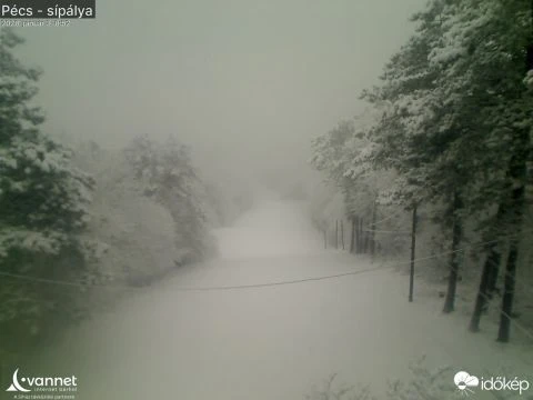 A pécsi sípálya most remek szánkópálya