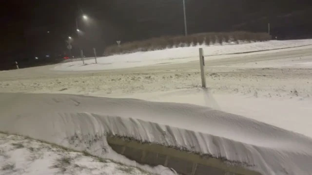 Keszthely mellett már építkezik a szél, egyre több a hóbucka