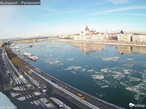 Erősödő jégzajlás a Dunán