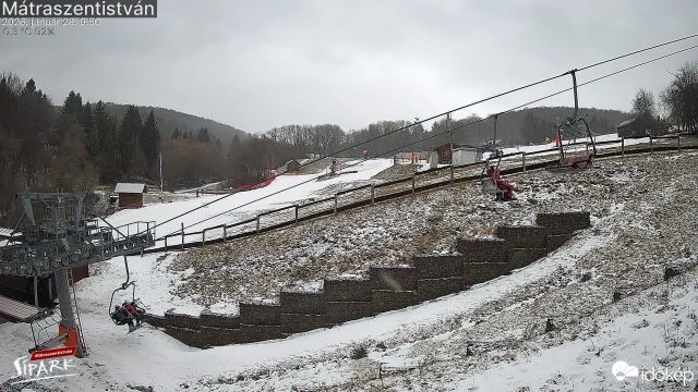 Hóesésben csúszkáltak Mátraszentistvánon