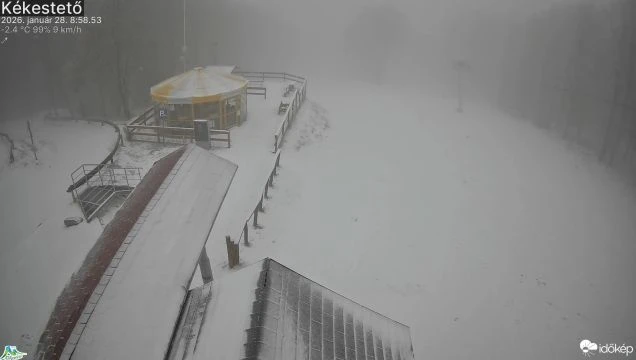 Így lett ismét havas Kékestető