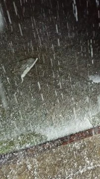 Sajókeresztúrra jéggel érkezett az esti vihar