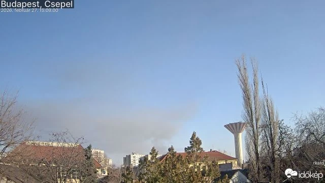 Füstfelhő szállt fel Soroksáron - Budapest, Csepel (rkato2)