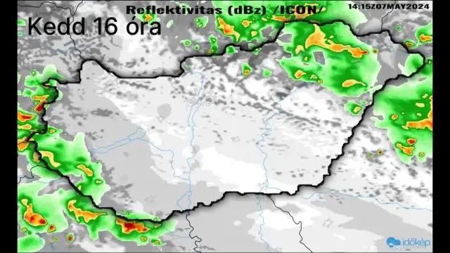 Hidegfront hoz kedden zivatarokat