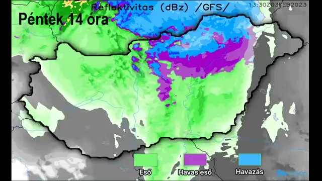 Havazást hoz a melegfront